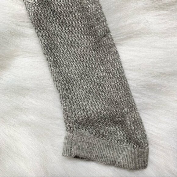 ASOS Women's Glamorous Sweater High Low V-Neck Side Slit Knit Wool blend Gray XS - Picture 11 of 15